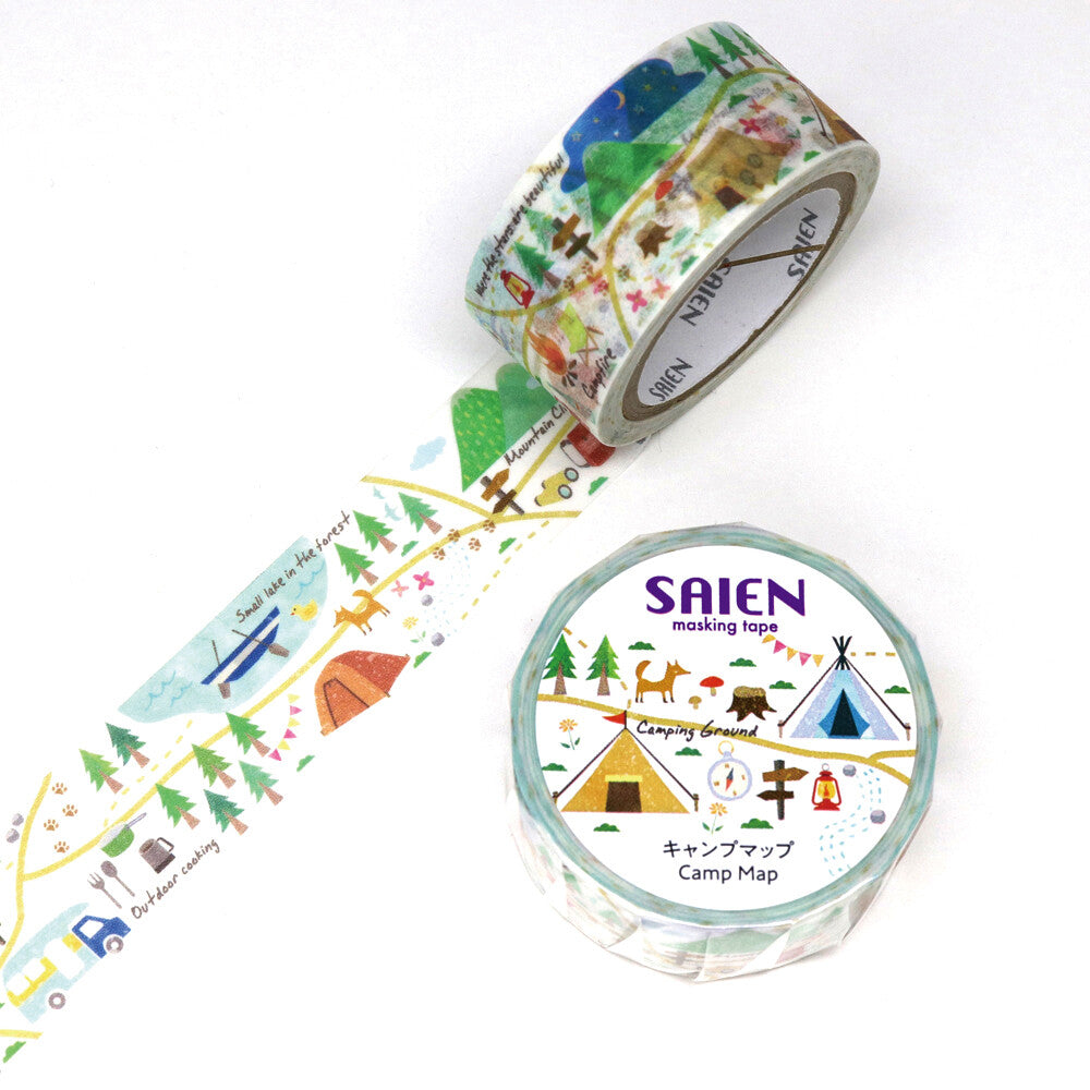 SAIEN - Washi Tape - Camping UR4024