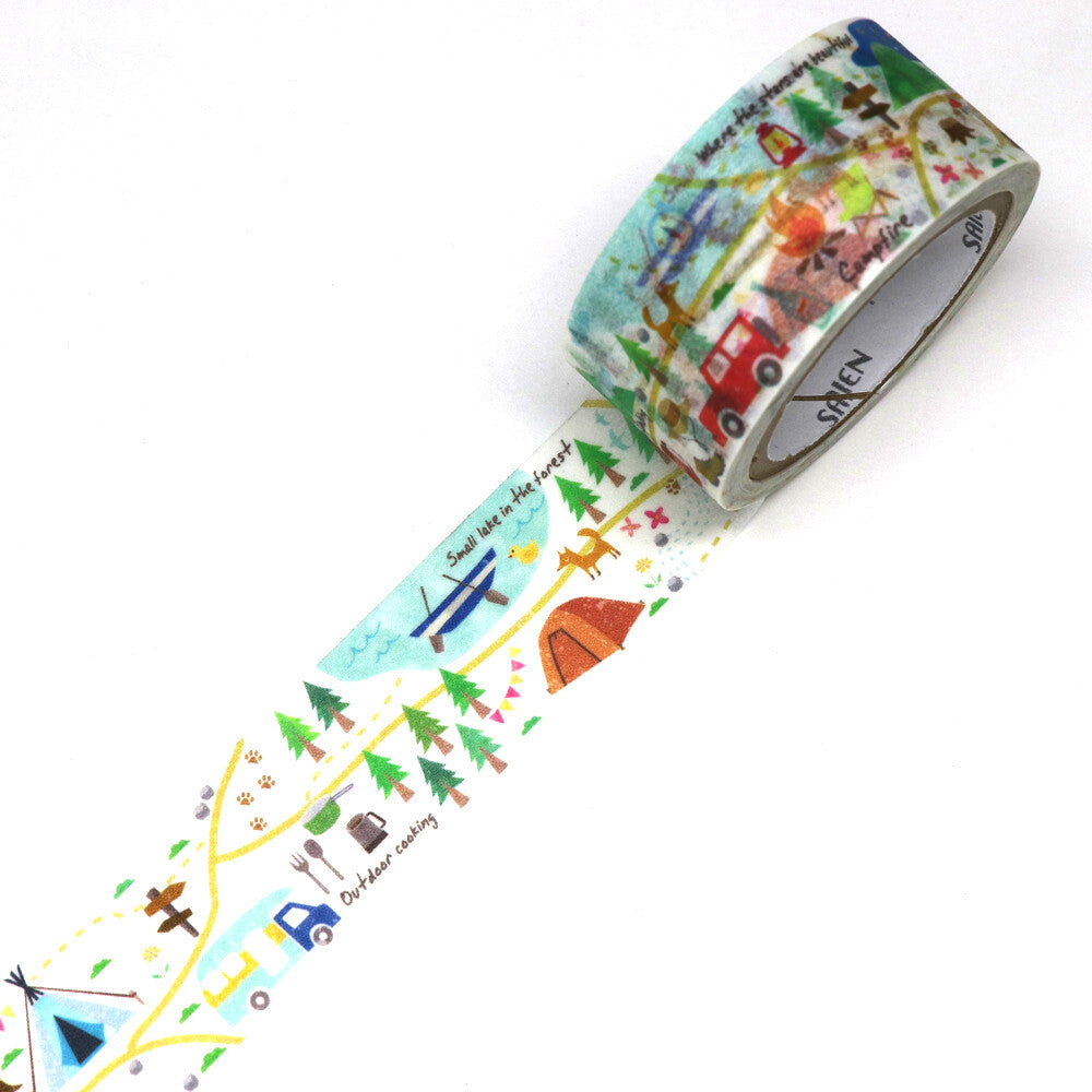 SAIEN - Washi Tape - Camping UR4024