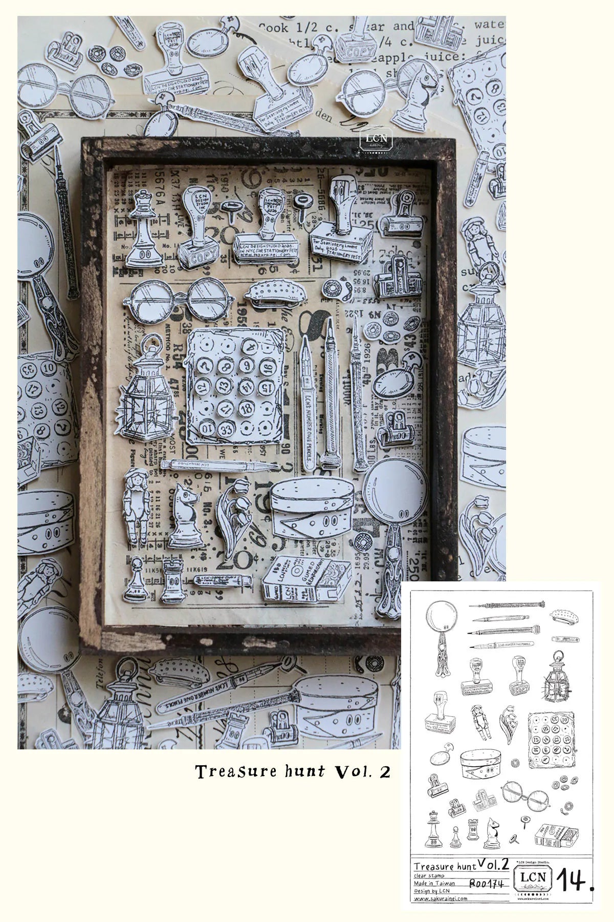 LCN - Sellos de Silicona Transparente - Treasure Haul Vol2