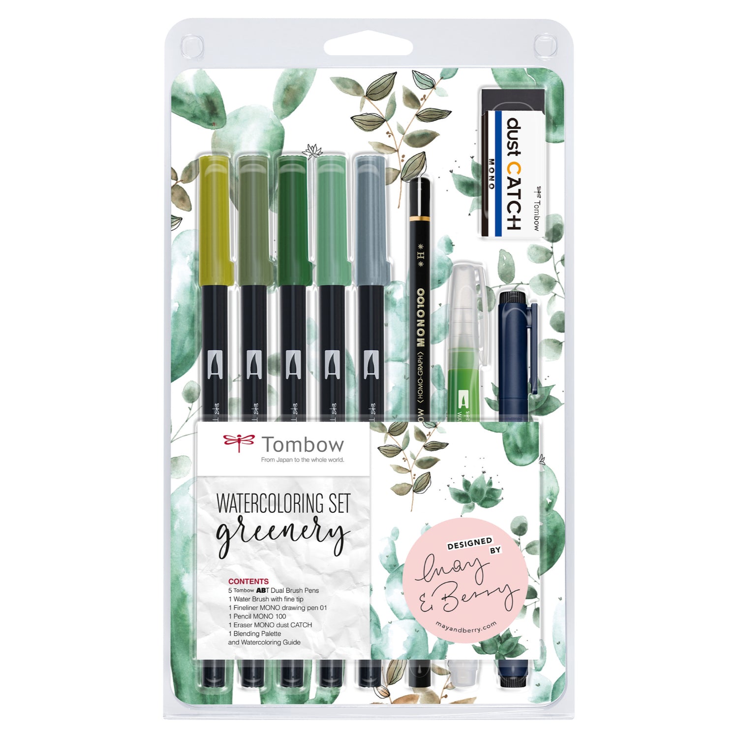 Tombow - Watercoloring - Set Greenery