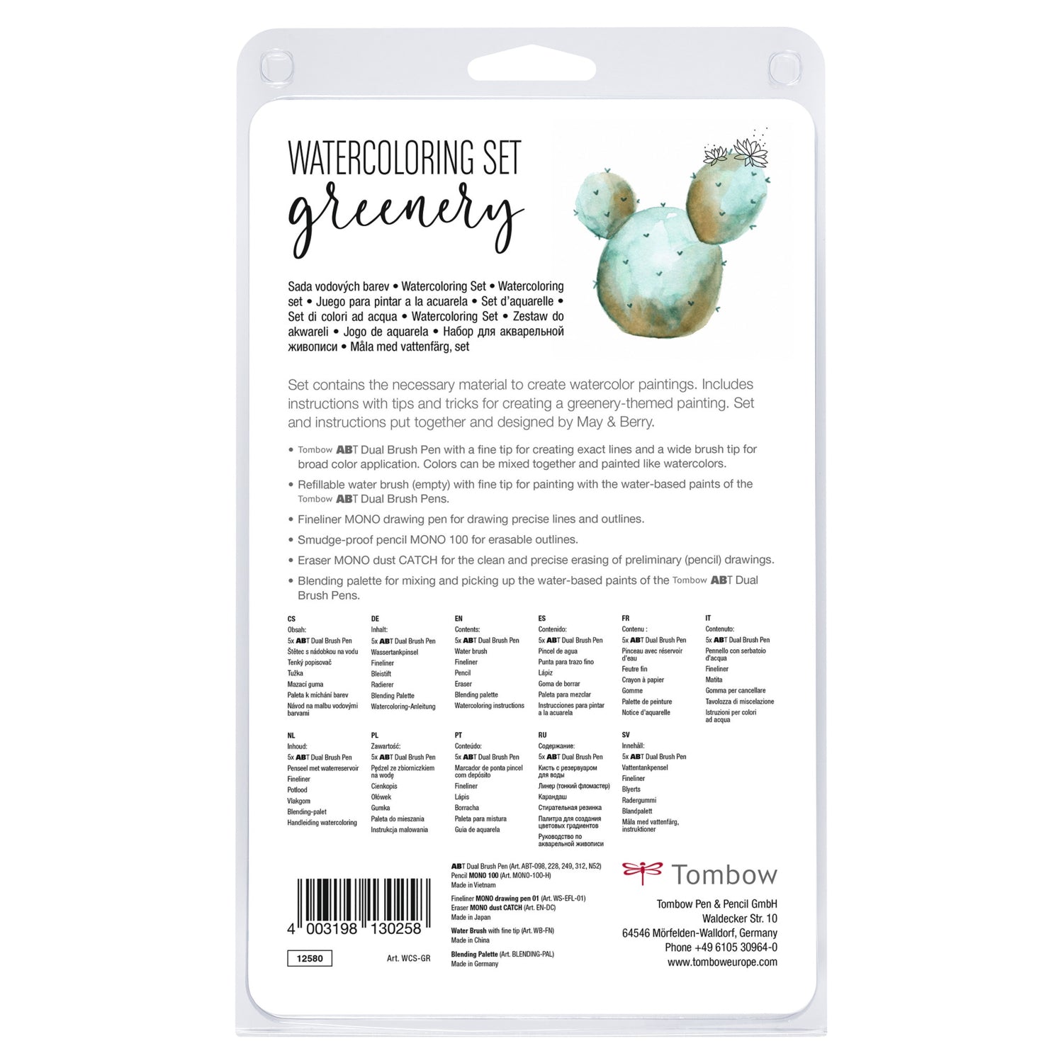 Tombow - Watercoloring - Set Greenery