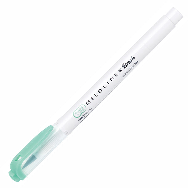 Zebra - Marcador Punta Pincel - MILDLINER - BlueGreen