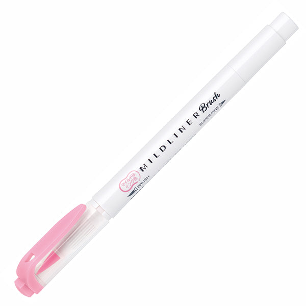 Zebra - Marcador Punta Pincel - MILDLINER - Pink