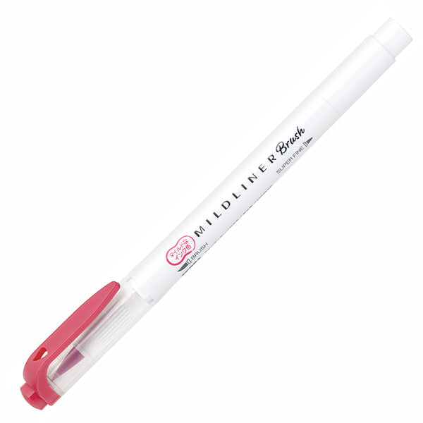 Zebra - Marcador Punta Pincel - MILDLINER - Red