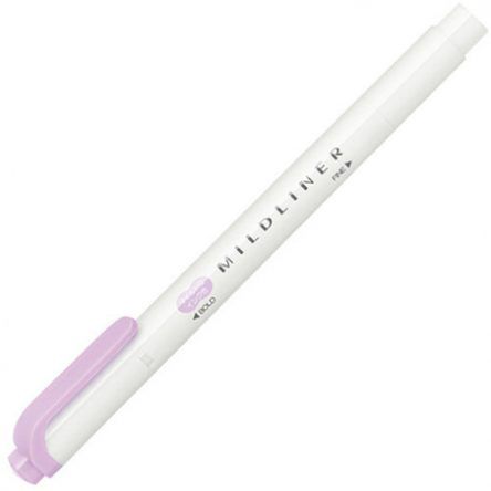 Zebra - Marcador Punta Doble - MILDLINER - Lilac