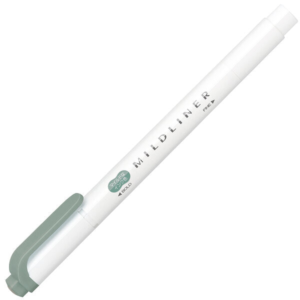 Zebra - Marcador Punta Doble - MILDLINER - Mild Moss Green