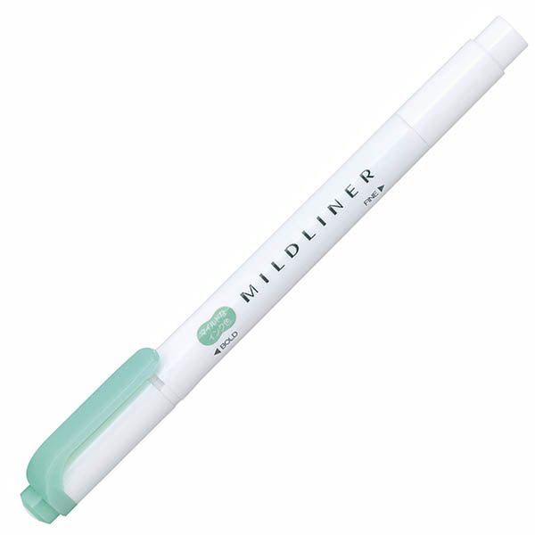 Zebra - Marcador Punta Doble - MILDLINER - BlueGreen