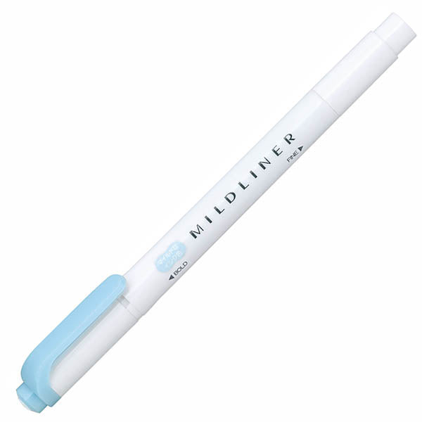 Zebra - Marcador Punta Doble - MILDLINER - Blue