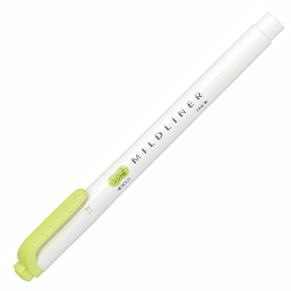 Zebra - Marcador Punta Doble - MILDLINER - CitrusGreen