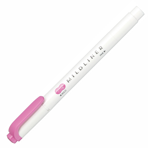 Zebra - Marcador Punta Doble - MILDLINER - Fuchsia