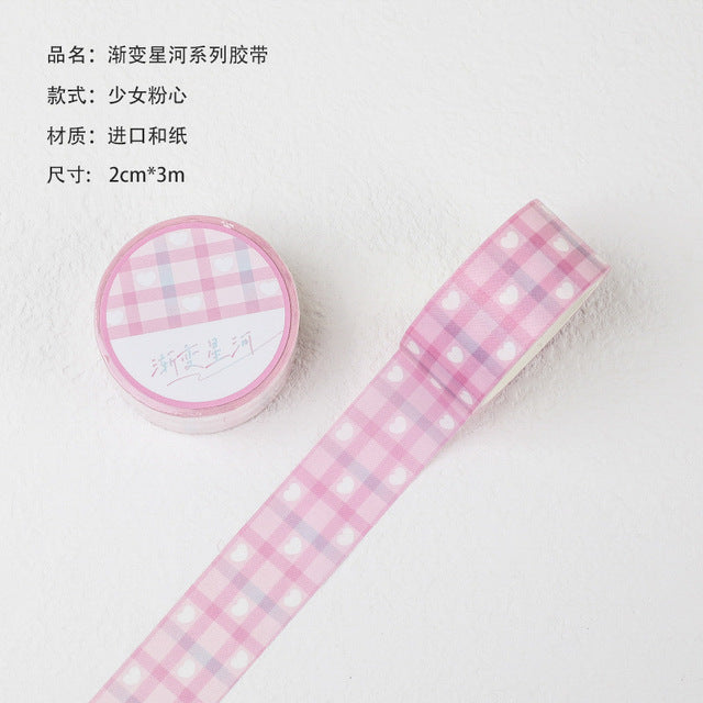 Ayron - Washi tape - Cuadros Rosa