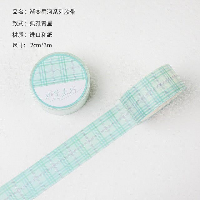 Ayron - Washi tape - Cuadros Verde Oscuro