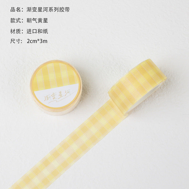 Ayron - Washi tape - Cuadros Amarillo