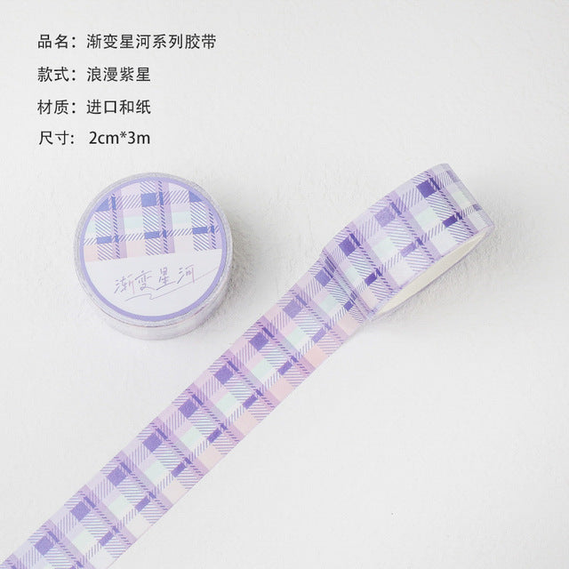 Ayron - Washi tape - Cuadros Violeta