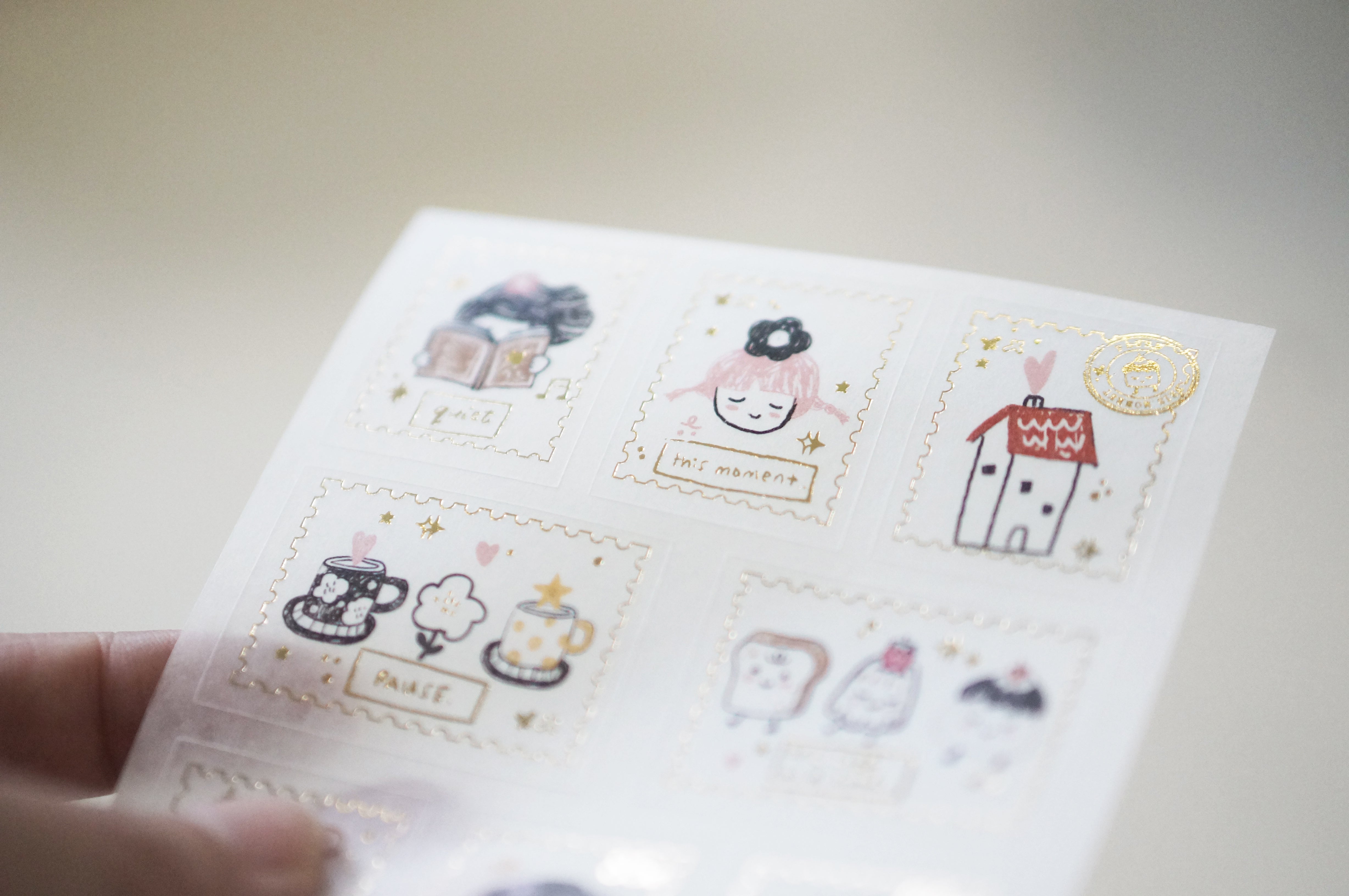 Black Milk Project - Hoja de Pegatinas con Foil Dorado - This moment