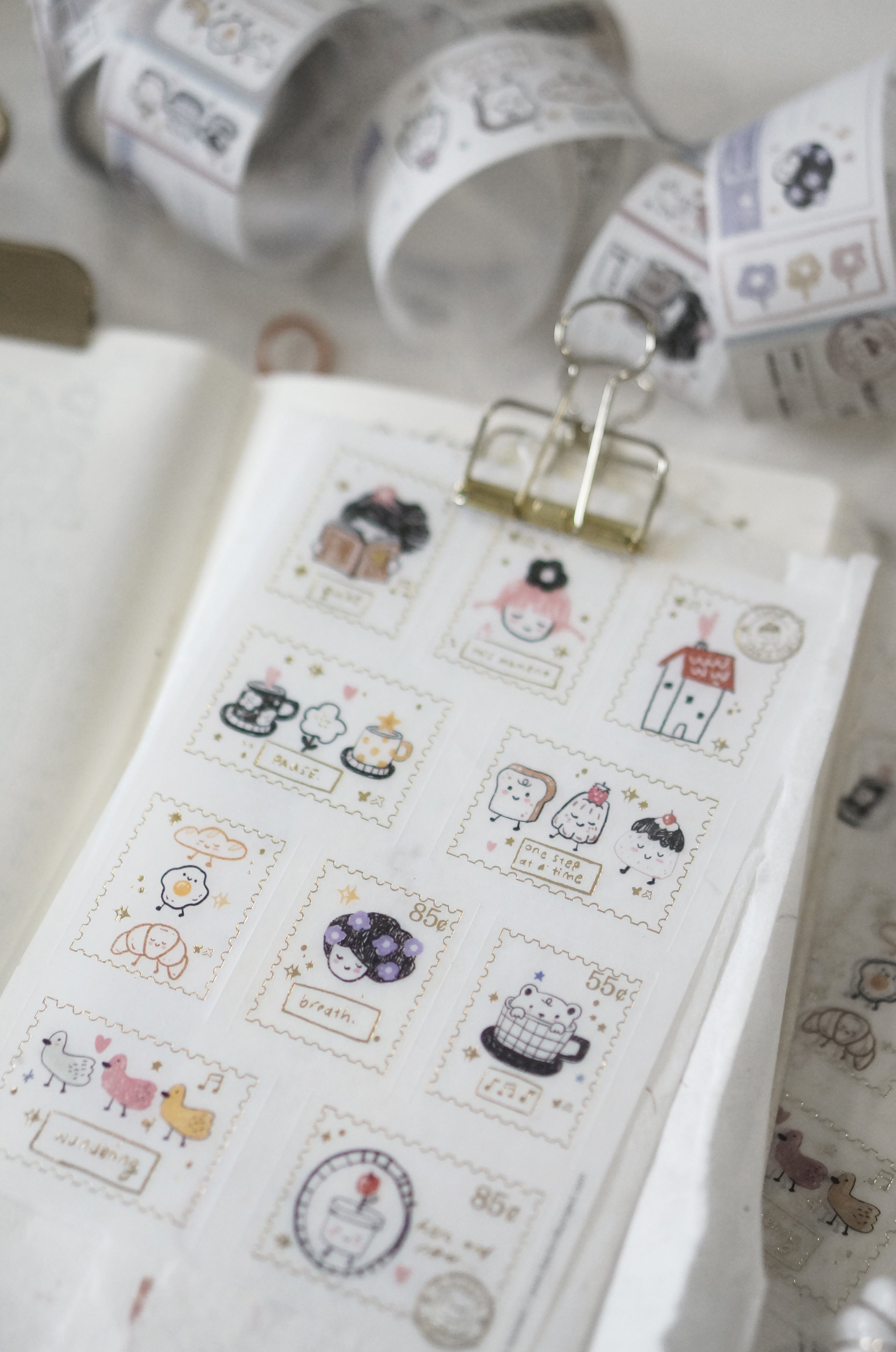 Black Milk Project - Hoja de Pegatinas con Foil Dorado - This moment