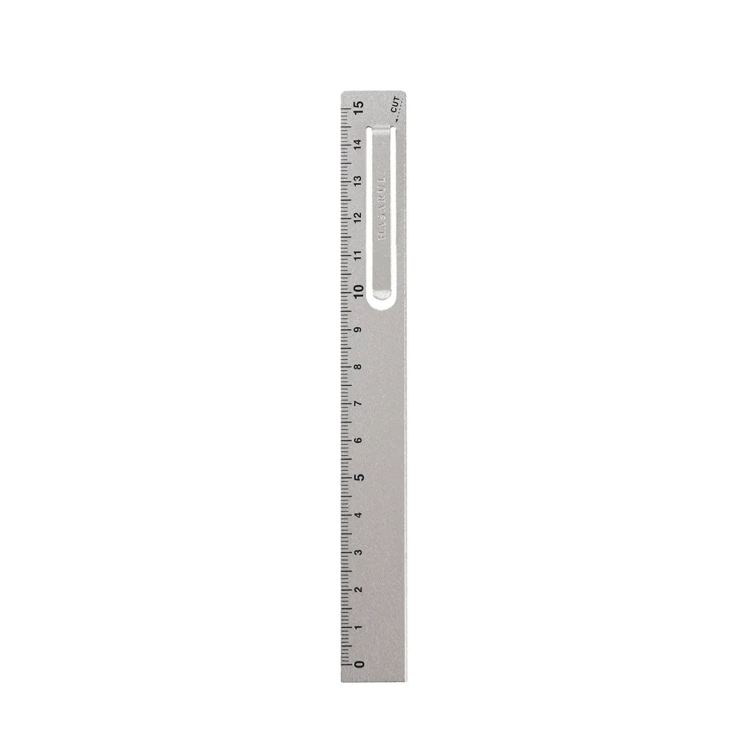 Kutsuwa - Regla Clip Aluminio 15 cm - Silver - HASARULA