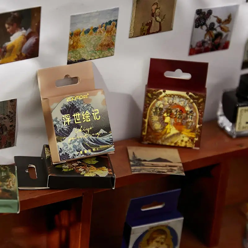 Zaomo - Pegatinas 45 ud - Ukiyo-e