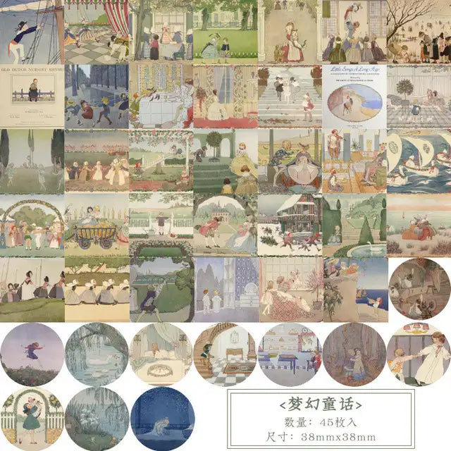 Zaomo - Pegatinas 45 ud - Cuento de Hadas