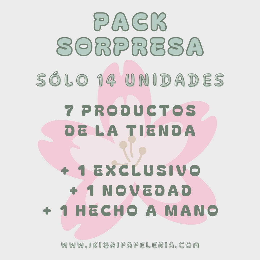 PACK SORPRESA FEBRERO - IKIGAI PAPELERIA