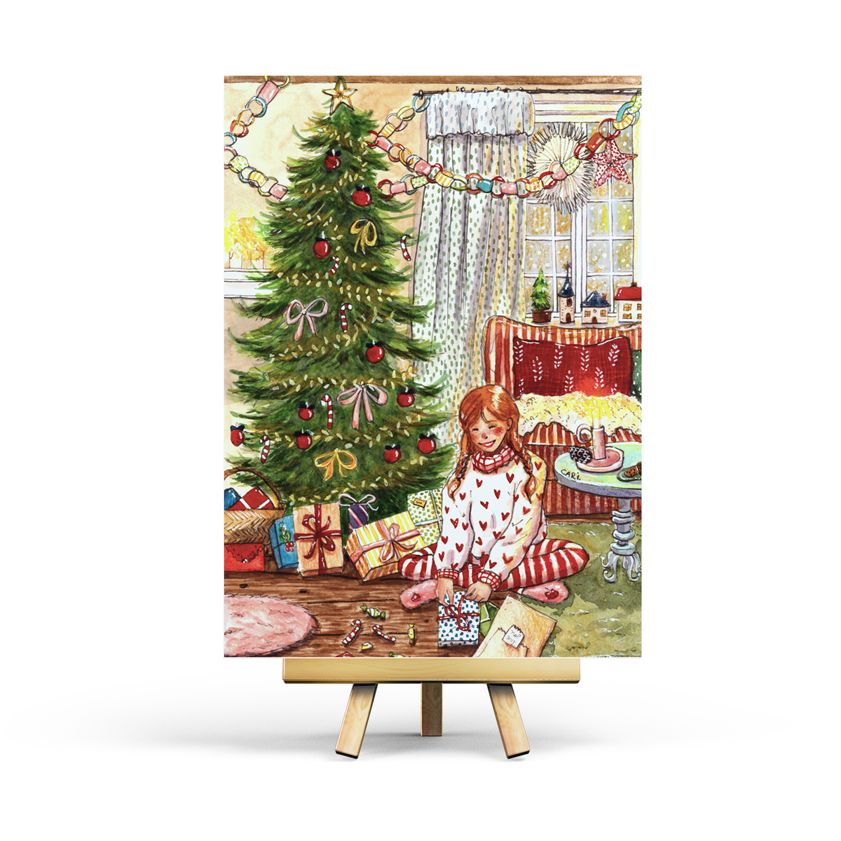 Penpaling Paula - Diciembre - Postal