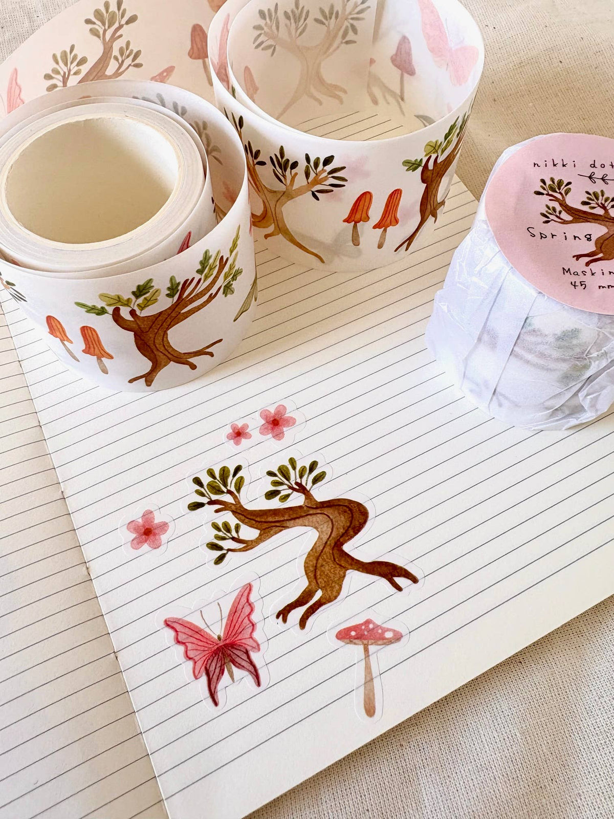 Nikki Dotti - Washi Tape PRECORTADO - Primavera