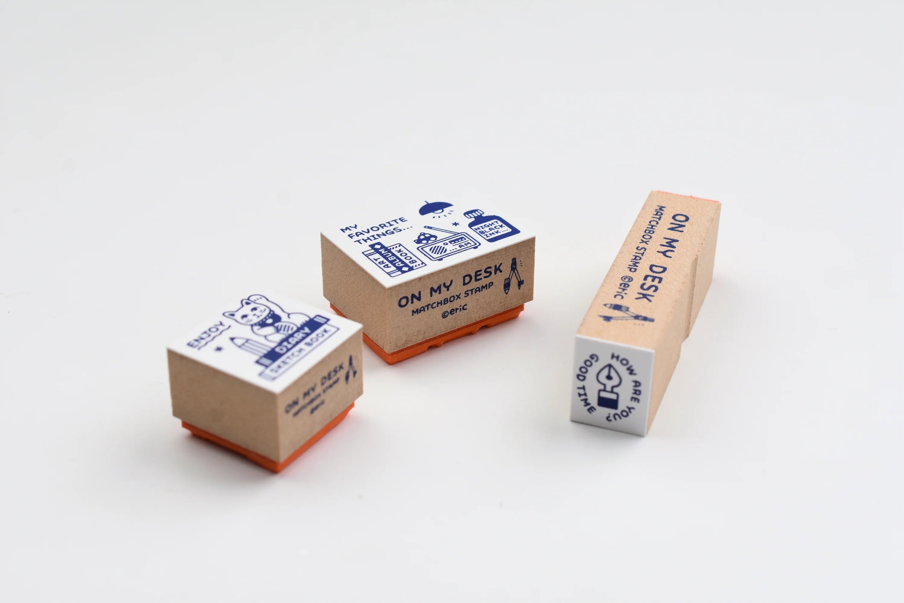 Eric Small Things - Set 3 Sellos de Madera - On My Desk