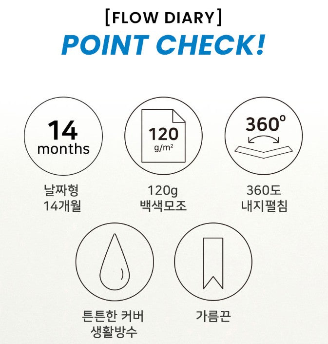 Iconic - Agenda Anual 2026 - Semana Vista - Flow Diary - Navy