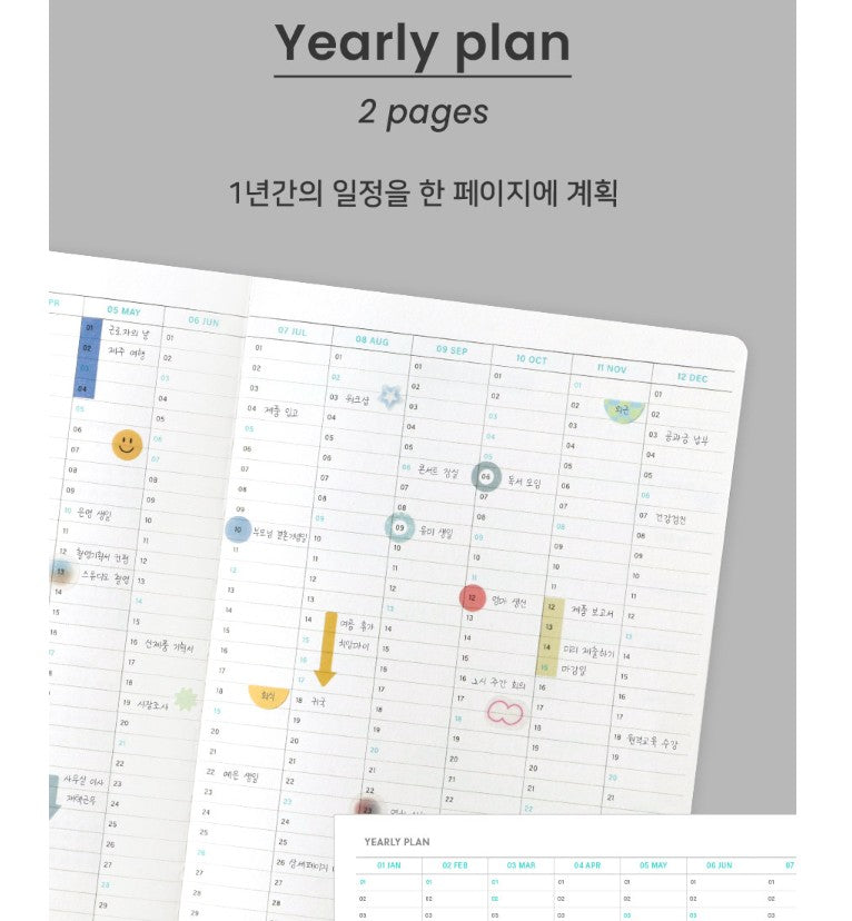 Iconic - Agenda Anual 2026 - Semana Vista - Flow Diary - Navy