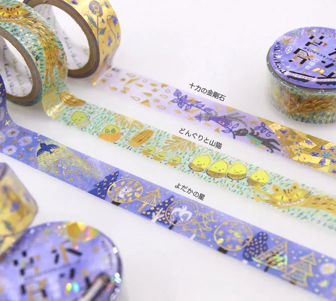 Shinzi Katoh - Foil Washi Tape 15mm - Yodaka no Hoshi