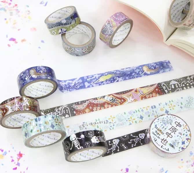 Shinzi Katoh - Foil Washi Tape 15mm - Coming Spring
