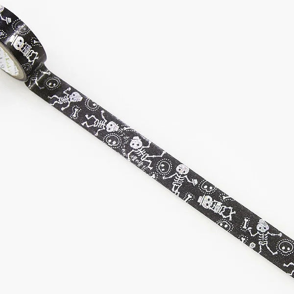 Shinzi Katoh - Foil Washi Tape 15mm - Bones