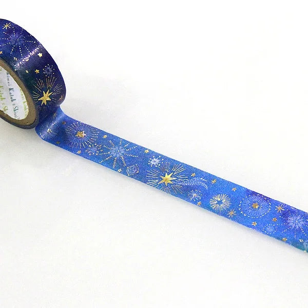 Shinzi Katoh - Foil Washi Tape 15mm - Starry Sky