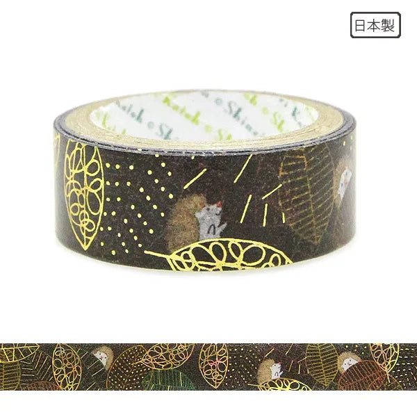 Shinzi Katoh - Foil Washi Tape 15mm - Hide and Seek