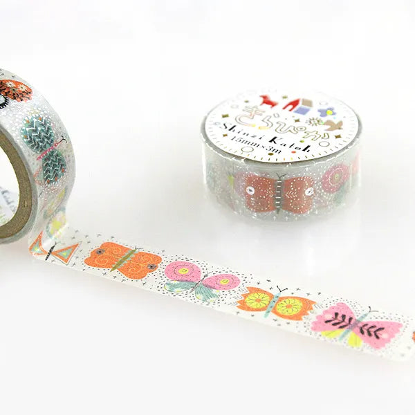 Shinzi Katoh - Foil Washi Tape 15mm - Butterfly