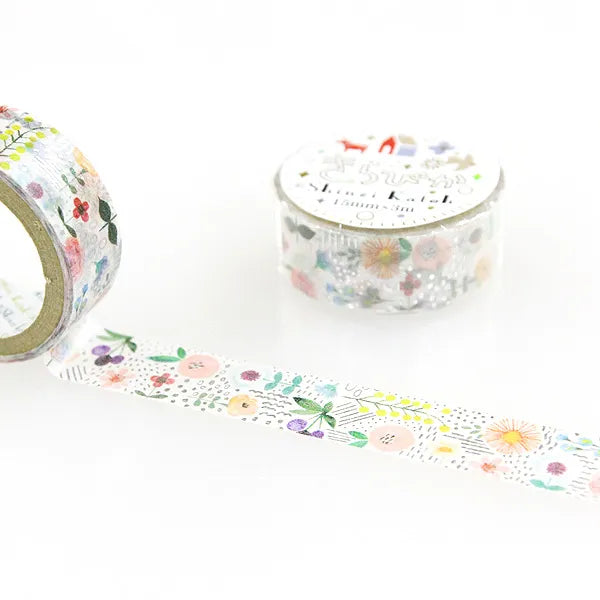 Shinzi Katoh - Foil Washi Tape 15mm - Botany