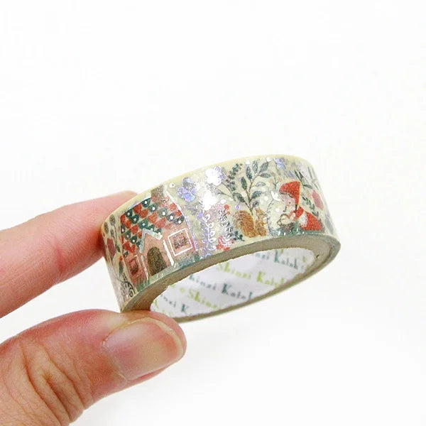 Shinzi Katoh - Foil Washi Tape 15mm - Caperucita Roja