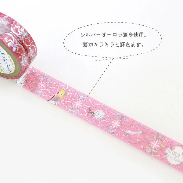 Shinzi Katoh - Foil Washi Tape 15mm - Cenicienta