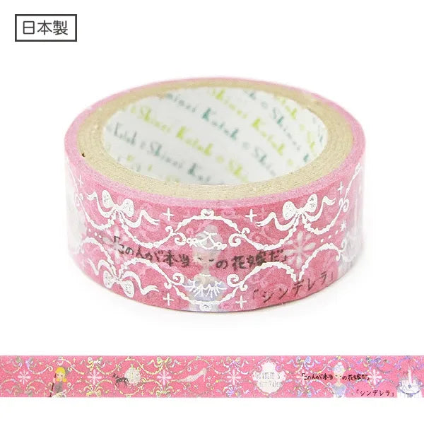 Shinzi Katoh - Foil Washi Tape 15mm - Cenicienta