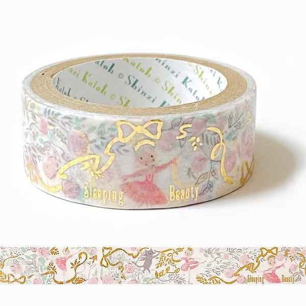 Shinzi Katoh - Foil Washi Tape 15mm - La Bella Durmiente