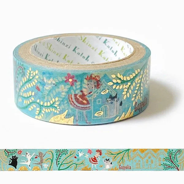 Shinzi Katoh - Foil Washi Tape 15mm - Coppelia