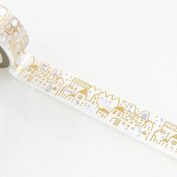 Shinzi Katoh - Foil Washi Tape 15mm - House Line