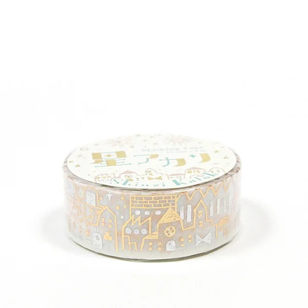 Shinzi Katoh - Foil Washi Tape 15mm - House Line