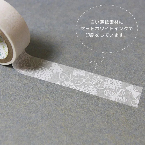 Shinzi Katoh - Washi Tape 15mm OBORO - Butterfly