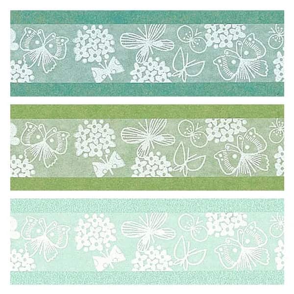 Shinzi Katoh - Washi Tape 15mm OBORO - Butterfly