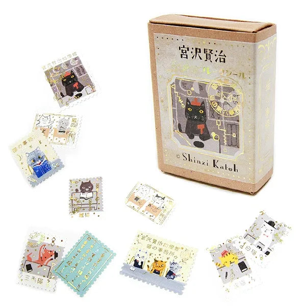 Shinzi Katoh - Cajita de pegatinas 30ud - Cat Office