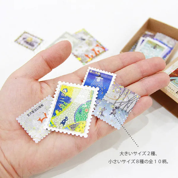 Shinzi Katoh - Cajita de pegatinas 30ud - Crossing the Snow