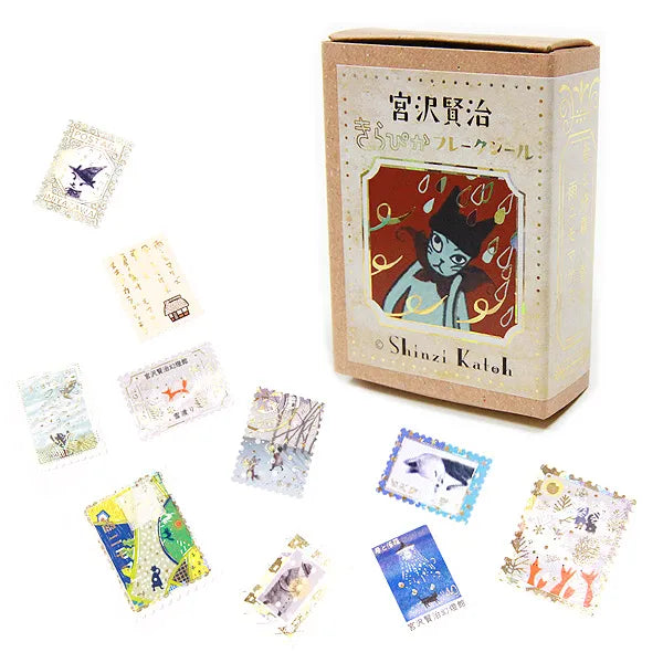Shinzi Katoh - Cajita de pegatinas 30ud - Crossing the Snow