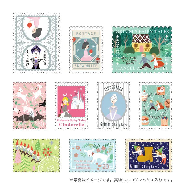 Shinzi Katoh - Cajita de pegatinas 30ud - Grimm's FairyTales1