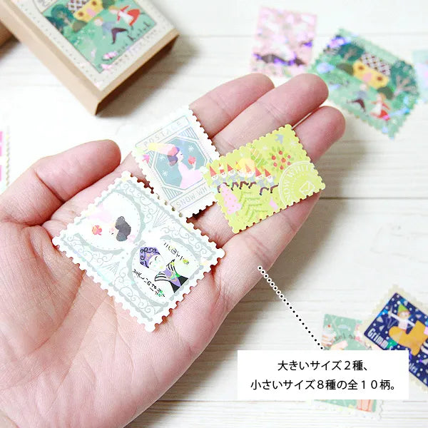 Shinzi Katoh - Cajita de pegatinas 30ud - Grimm's FairyTales1